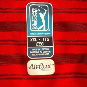 Mens pga tour golf Polo with air flux